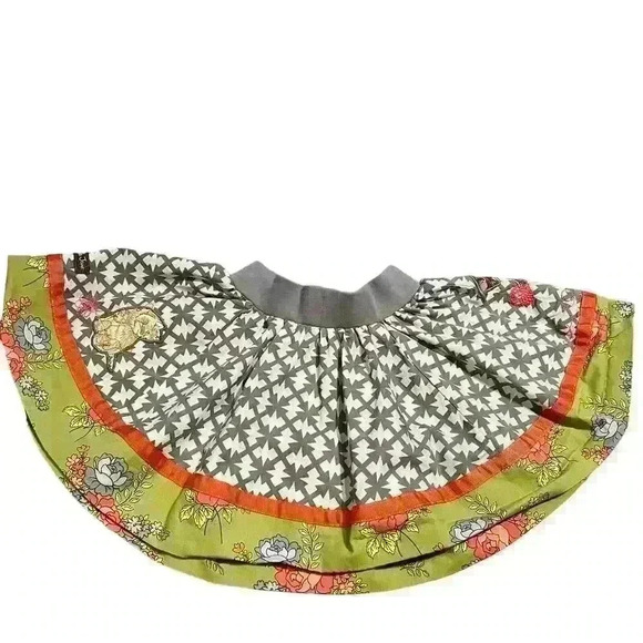 Matilda Jane Secret Fields Pretty Kitty Cat Girl’s Skirt Size 2 Twirl Floral - Picture 2 of 6